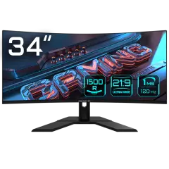 Vrnjen artikel - GIGABYTE GS34WQC 34/VA1500R/144HZ/WQHD gaming monitor 2xHDMI/DP