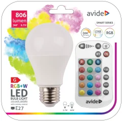 933207 Žarnica LED 9.7W E27 RGB 806lm A60