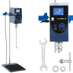 High-Performance Mechanical Laboratory Stirrer with Timer - 2500 RPM