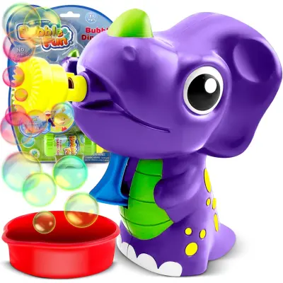 Ricokids RK-905 Triceratops Bubble Machine for Kids - Ultimate Bubble Fun