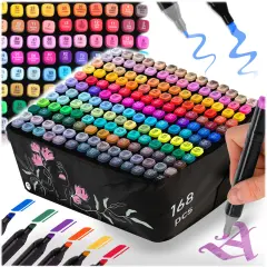 Nukido NK-914 Alcohol Markers Set with 168 Colors and Carrying Case