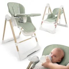 Nukido Elite 3-in-1 Green Highchair for Infants and Toddlers