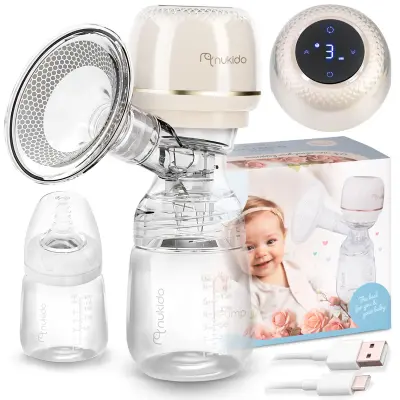Nukido NK-961 Wireless Electric Breast Pump with LED Display and Dynamic Teat