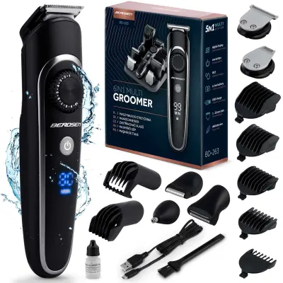 Berdsen BD-263 6-in-1 Hair Clipper and Grooming Kit - Black