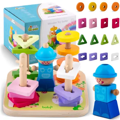 Educational Wooden Toy Sorter Puzzle for Kids - RK-866 by Ricokids