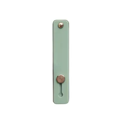 Green Self-Adhesive Finger Phone Holder with Slider for Enhanced Grip