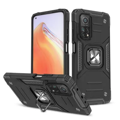 Wozinsky Ring Armor Case with Magnetic Holder for Xiaomi Poco M4 Pro 5G / Redmi Note 11 5G - Black