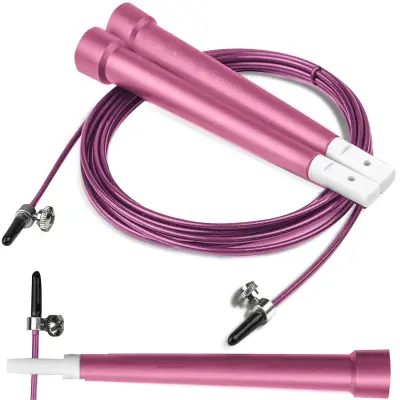 Neo-Sport NS-955 Pink Skipping Rope for Cardio and Fitness Training