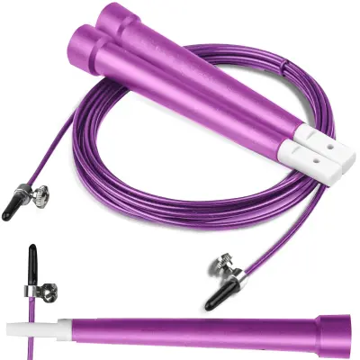 Neo-Sport NS-955 Purple Skipping Rope for Cardio and Fitness Training