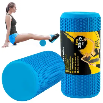 Compact Blue EVA Exercise Roller NS-963 for Flexibility and Relaxation