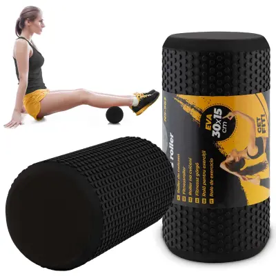 EVA Foam Roller NS-963 - Versatile Exercise and Massage Tool in Black