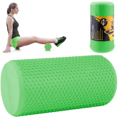 EVA Foam Roller NS-963 - Green Exercise Roller for Flexibility and Massage