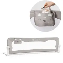 Nukido Gray Bed Safety Cover 150 x 42 x 35 cm - Secure Your Child's Sleep