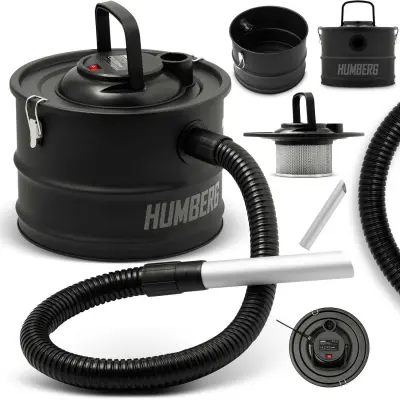15L 1200W Industrial Fireplace Ash Vacuum Cleaner with Blower Function