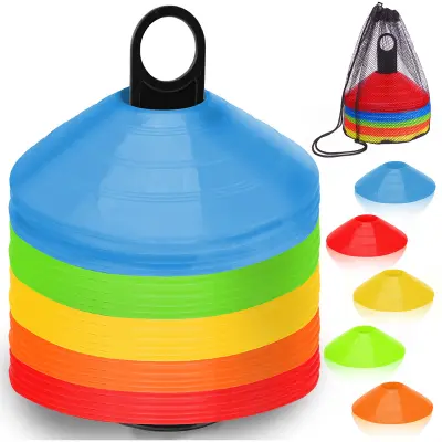 Set of 50 Neo-Sport Training Cones with Stand for Agility and Speed Training