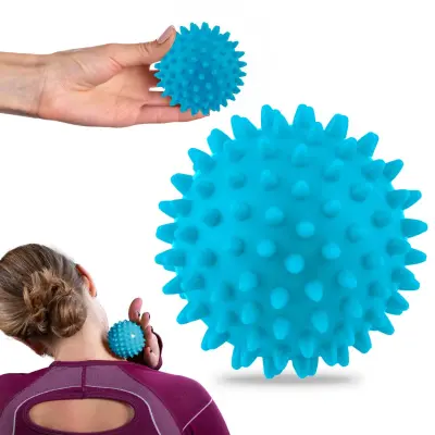 Compact 7.5cm Blue Massage and Fitness Ball - NS-957
