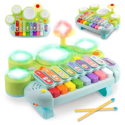 Ricokids RK-751 Educational Toy: Cymbals, Xylophone, and Drums for Kids