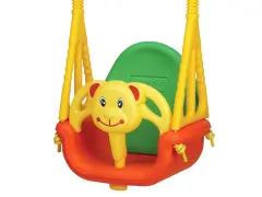3-in-1 Teddy Bear Swing - Safe Modular Bucket Swing for Kids