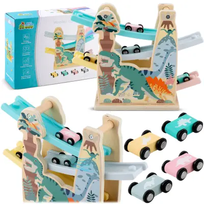 Ricokids Wooden Slide Toy with Cars RK-867 - Fun and Safe Learning Experience