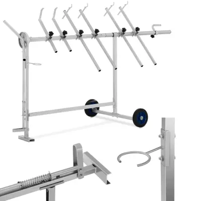 Heavy-Duty Rotary Painting Trolley Stand with 360° Rotation and 90 kg Capacity