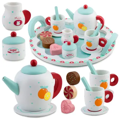 Ricokids Wooden Tea Set RK-869 - Montessori Inspired Playtime