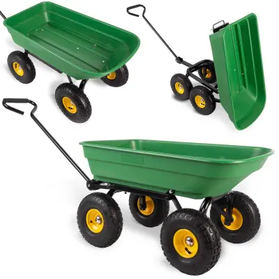 Humberg 52L Garden Tipper Cart with 200 kg Load Capacity