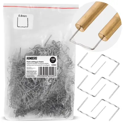 100 C-Type Staples for Plastic Welding Machine by Humberg - Versatile Repair Solutions