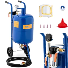 High-Performance Mobile Siphon Sandblaster with Adjustable Pressure 60-125 psi, 40L Capacity