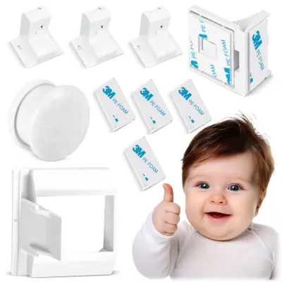 Ricokids Magnetic Cabinet Locks - 4 Pack for Child Safety