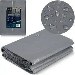 Heavy-Duty HDPE Tarpaulin 400 x 200 cm 260 g/m2 for All-Weather Protection