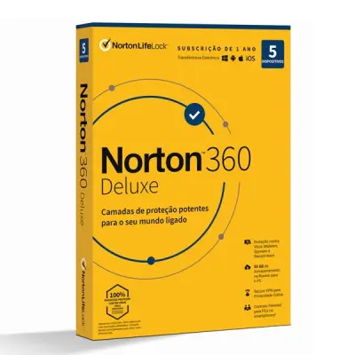 NORTON 360 Deluxe Anti-Virus 5 naprav 1 leto