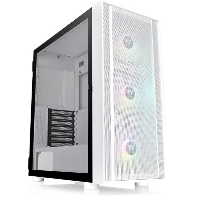 THERMALTAKE H570 TG ARGB Snow Mid-ATX belo ohišje s steklom