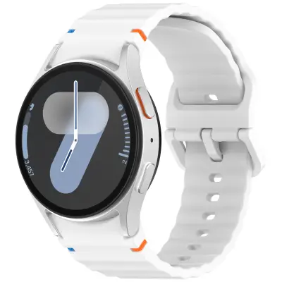 Silikonski pašček za uro Samsung Watch 7 White