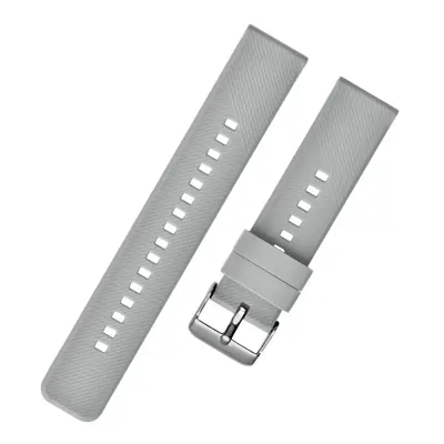 Silikonski pašček za pametne ure Xiaomi in Samsung Grey 22 mm