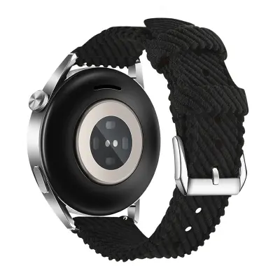 Hitro snemljiv najlonski pašček za uro Huawei Watch 3/4 GT3 - 20 mm Black