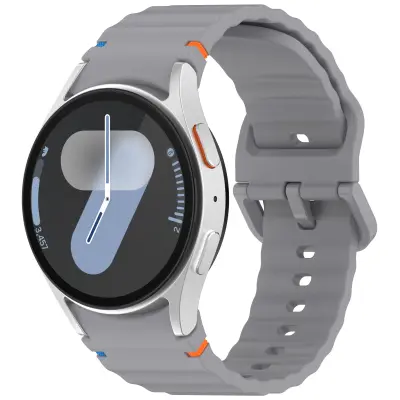 Silikonski pašček za uro Samsung Watch 7 Grey
