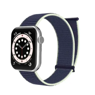 Najlonska zanka za uro Apple iWatch DarkBlue M