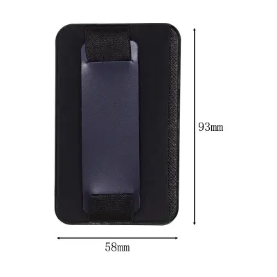 Usnjen ročaj za telefon z držalom - Univerzalno stojalo Blue