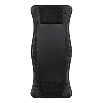 Držalo za telefonske kartice z valovitim usnjenim trakom Black