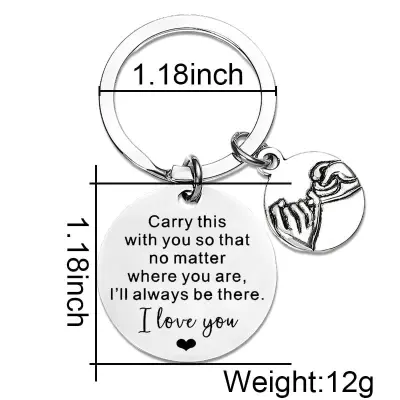Elegantna verižica za ključe iz nerjavečega jekla   Model 12