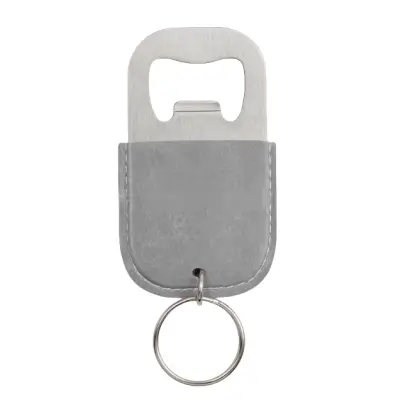 Odpiralec za steklenice s ključem iz usnja - Kompakten in eleganten Grey