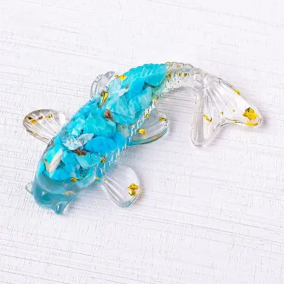 Kristalna figurica ribe Blue