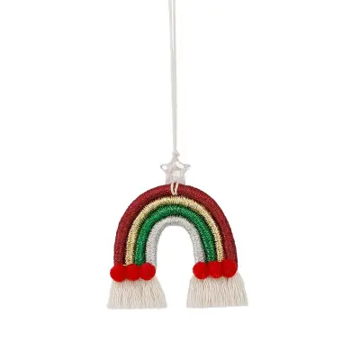 Mavrični avtomobilski obesek v boho stilu Multicolor1