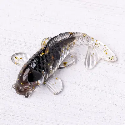 Kristalna figurica ribe Black