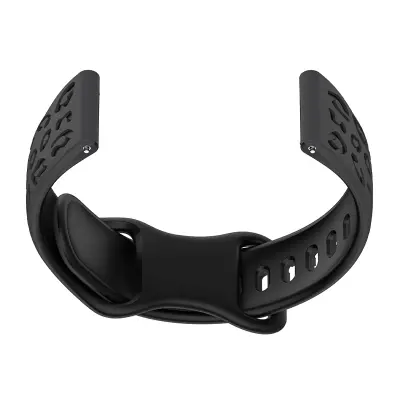 Dvobarvni silikonski pašček za uro Huawei GT4/5, Samsung, Garmin Grey+Black 18 mm