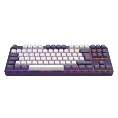 DARK PROJECT ALU87A Violet/White - Mehanska igralna tipkovnica (DE) [ISO]