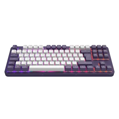 DARK PROJECT ALU87A Violet/White - Mehanska igralna tipkovnica (DE) [ISO]