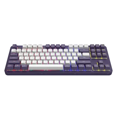 DARK PROJECT ALU87A Violet/White - Mehanska igralna tipkovnica (ENG) [ANSI]