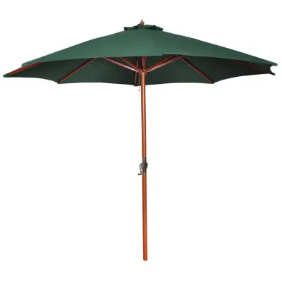 The Living Store Senčnik zelen 258 cm - Senčnik