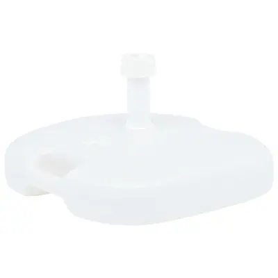 The Living Store Podstavek za senčnik pesek / voda 16 L bel plastika - Podstavek Za Senčnik